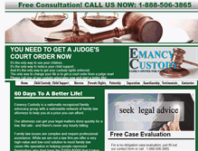 Tablet Screenshot of emancycustody.net